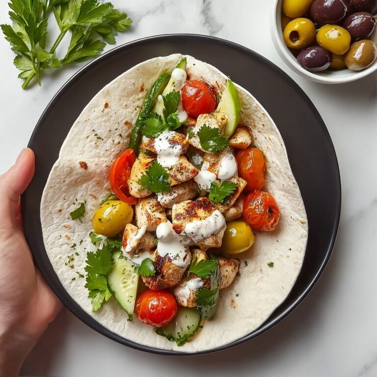 Mediterranean Chicken Wraps Recipe