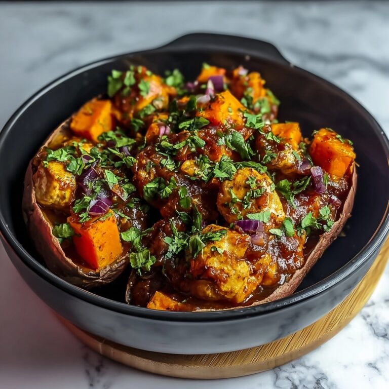 BBQ Chicken Stuffed Sweet Potatoes Recipe