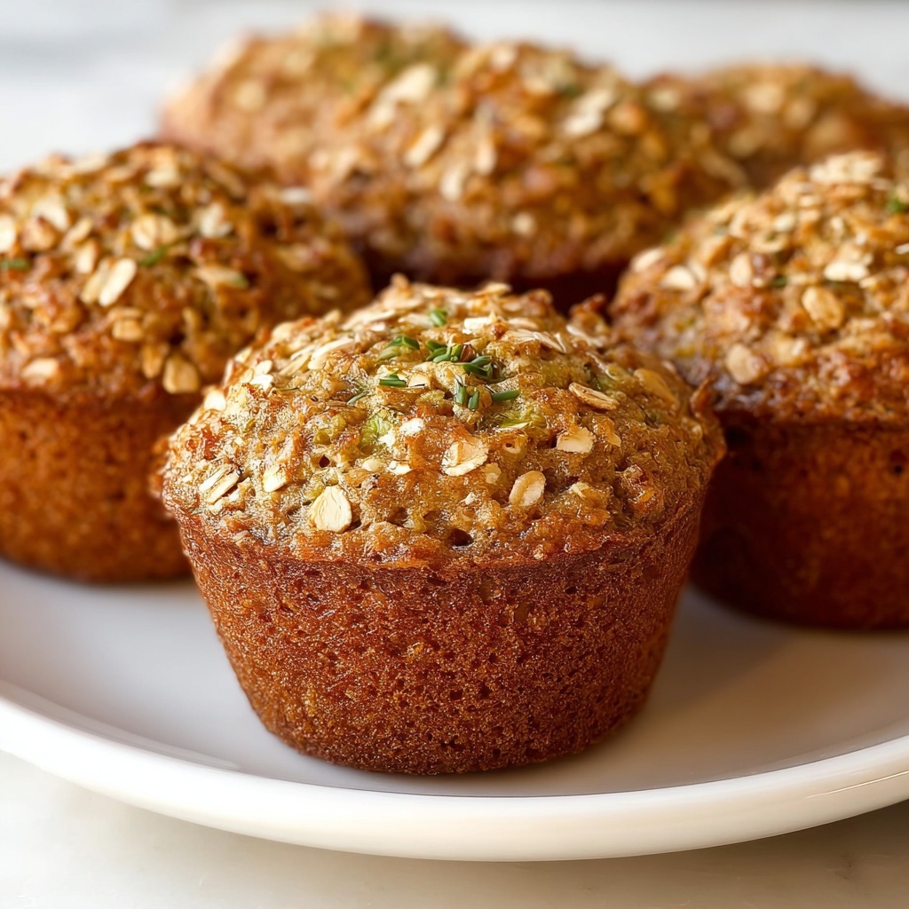 Zucchini Oatmeal Muffins Recipe - Recipe Image