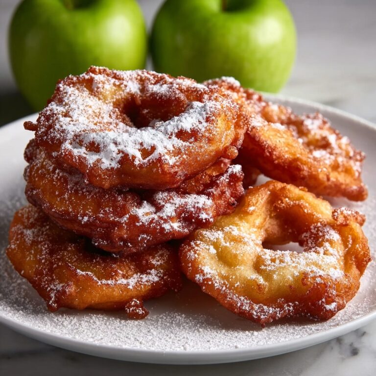 Fried Apple Rings with Cinnamon and Nutmeg Recipe