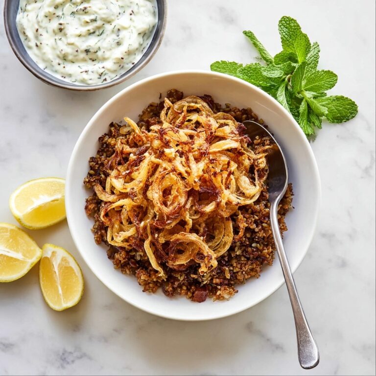 Mujaddara with Minted Yogurt Recipe