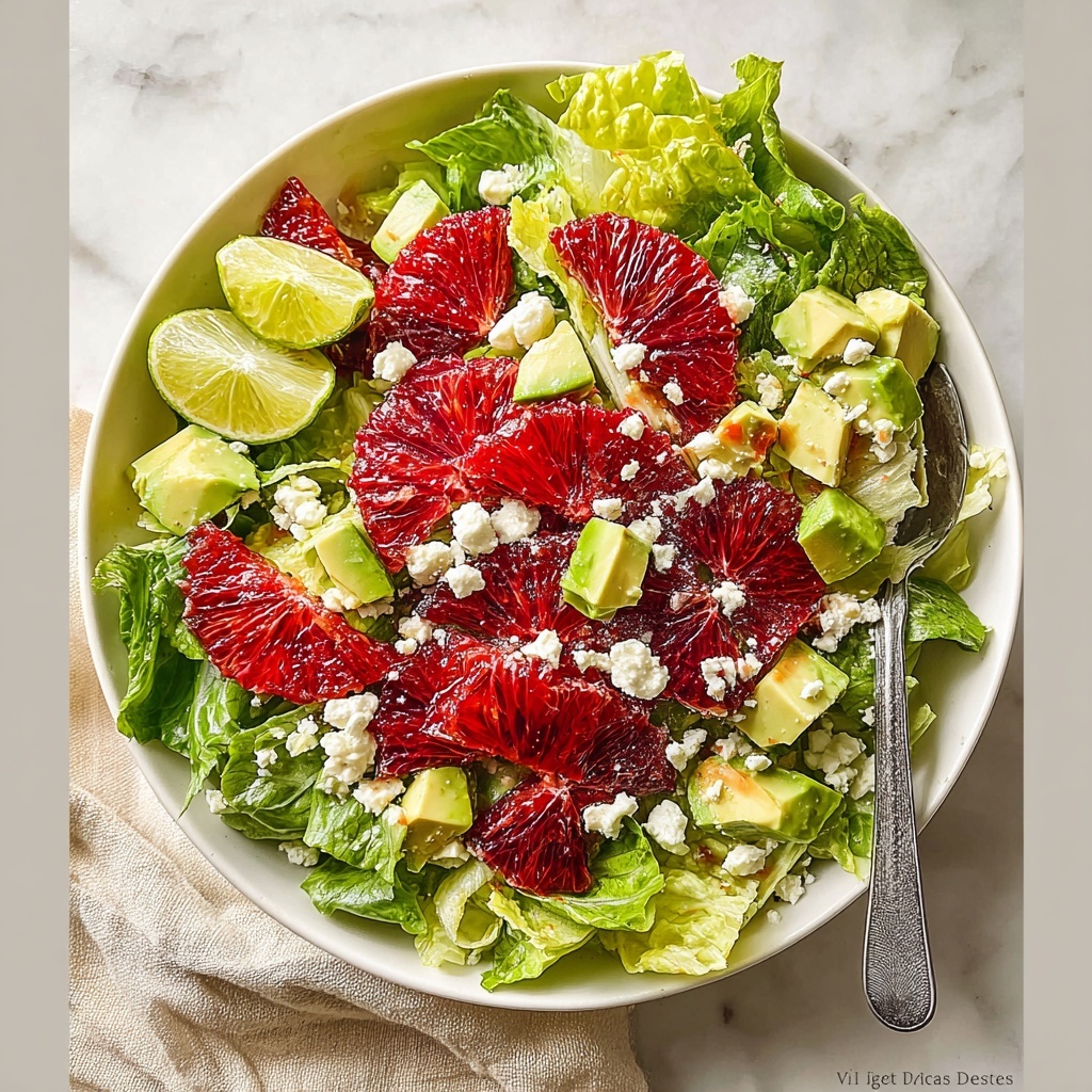 Blood Orange Salad with Feta and Baby Greens Recipe - Recipe Image