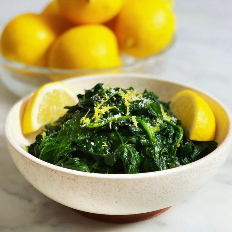 Sautéed Spinach with Lemon and Garlic Recipe
