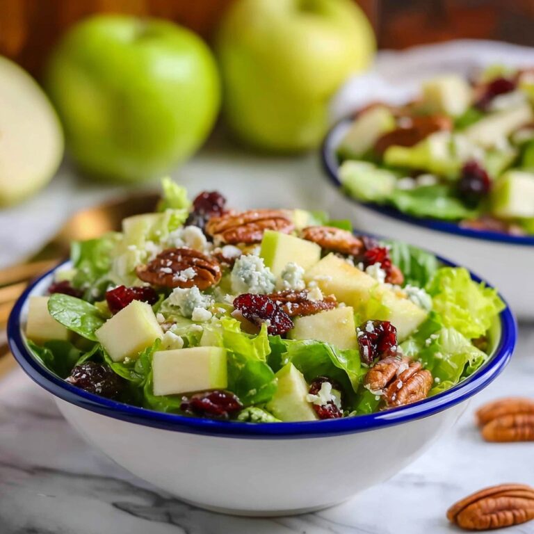 Apple Pecan Salad with Bacon, Cranberries, and Blue Cheese Recipe