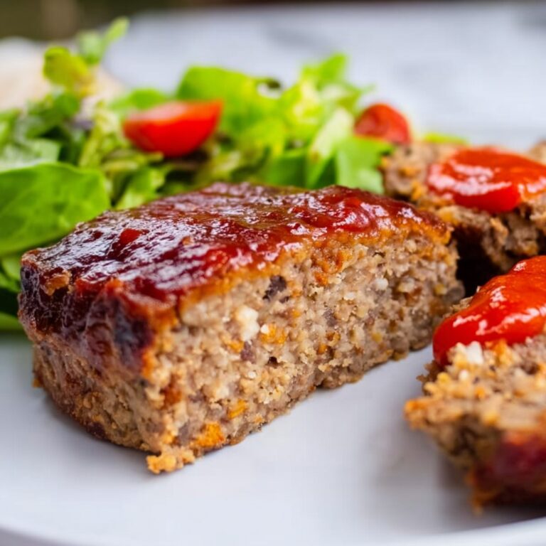 Turkey Meatloaf with Roasted Red Pepper Sauce Recipe