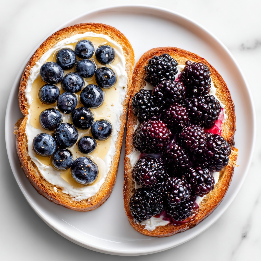 Ricotta and Berry Toast Recipe - Recipe Image