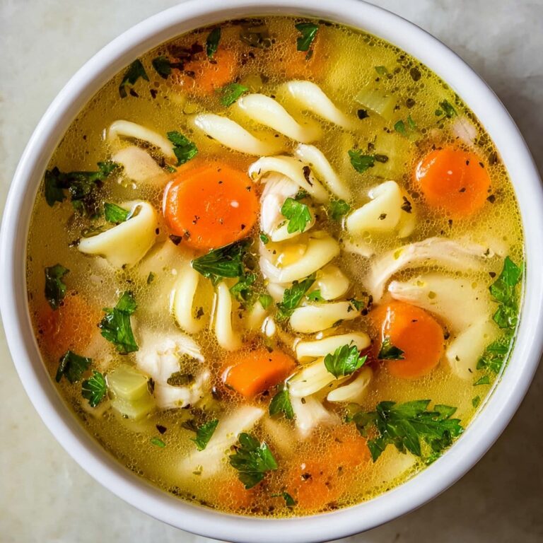 Chicken Noodle Soup with Egg Noodles Recipe