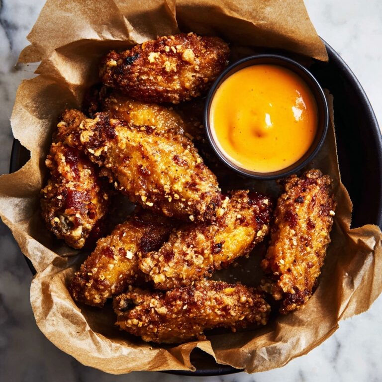Crockpot Garlic Parmesan Chicken Wings Recipe