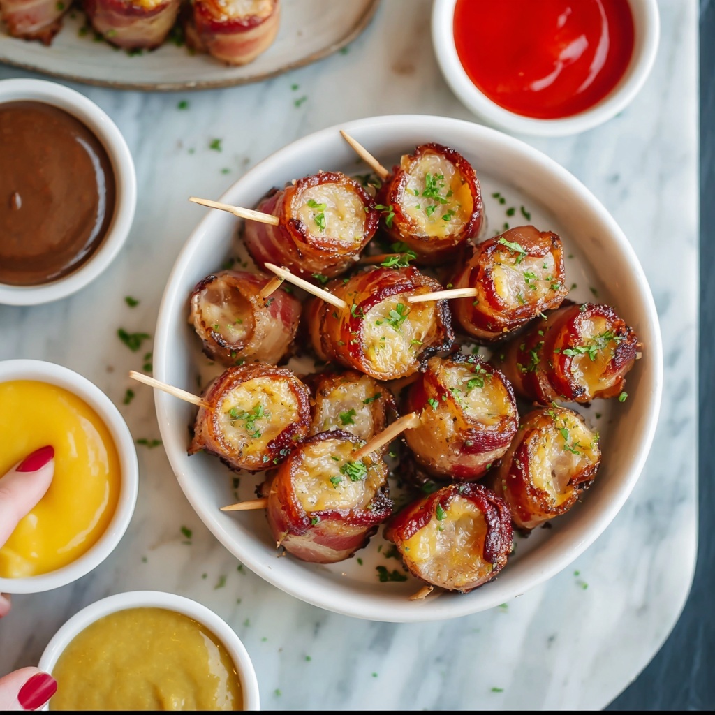 Sweet and Spicy Bacon Wrapped Tater Tots Recipe - Recipe Image