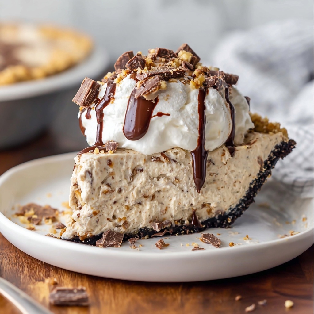 Easy Peanut Butter Cup Ice Cream Pie Recipe - Recipe Image