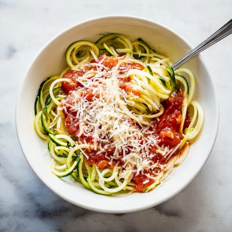 Healthy Zucchini Noodles with Marinara Sauce Recipe