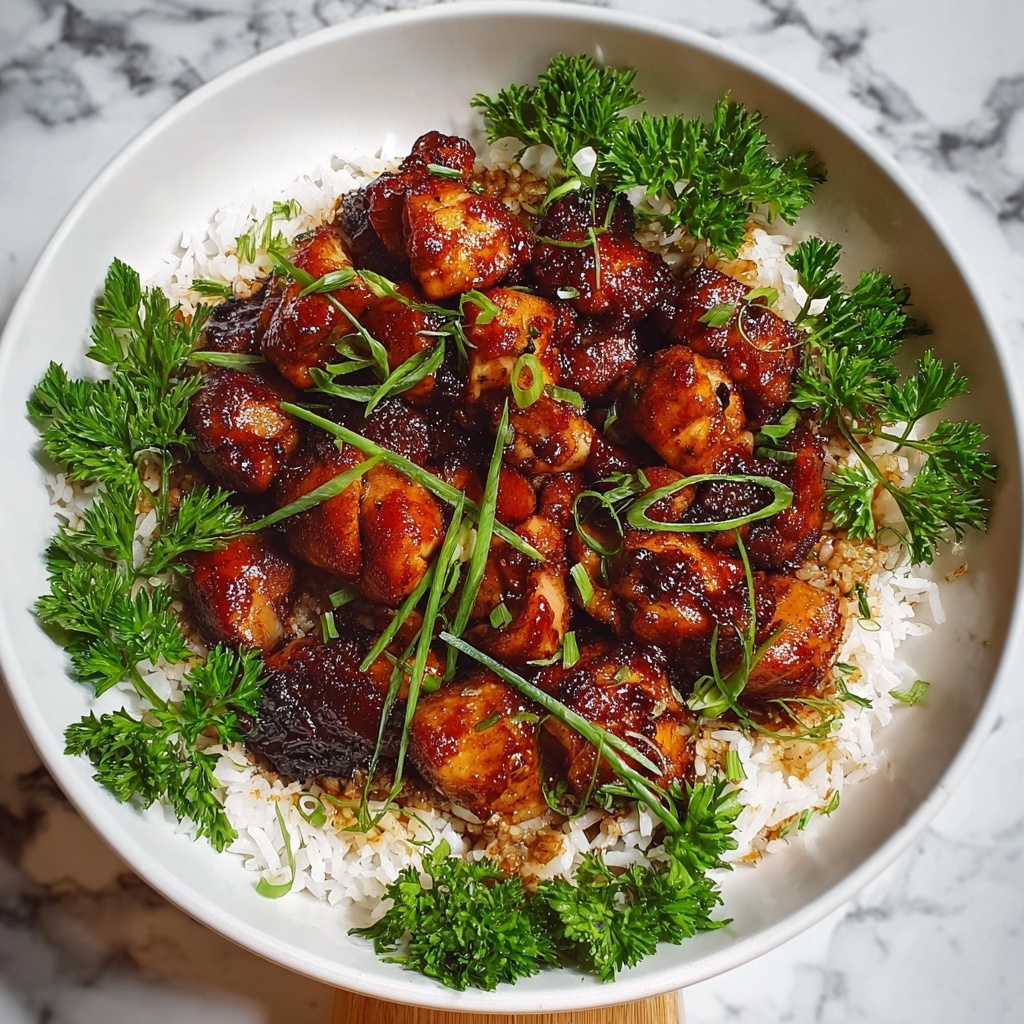 Honey BBQ Chicken Rice Recipe - Recipe Image