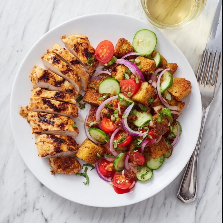 Panzanella Salad with Grilled Chicken Recipe
