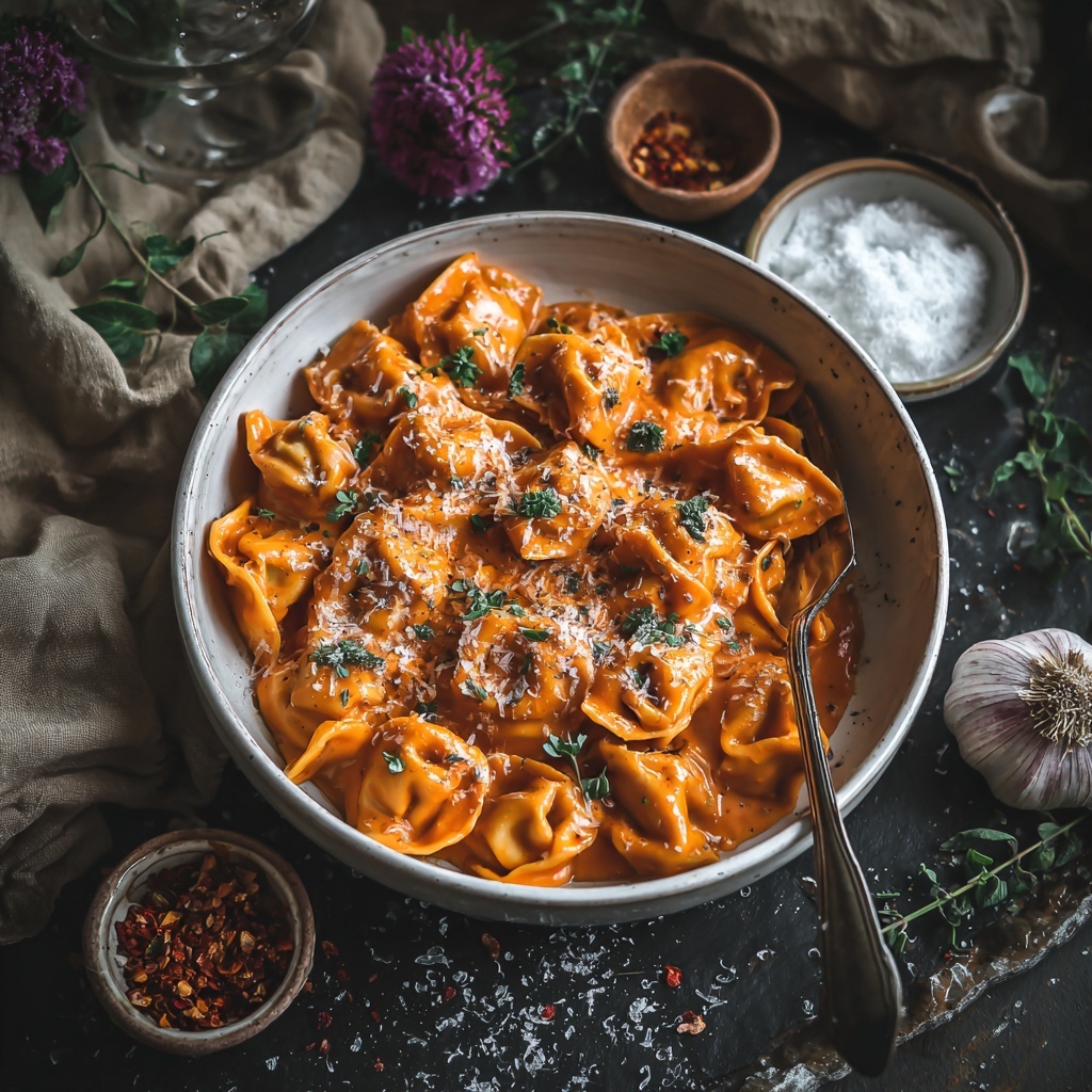 French Onion Tortellini Bake Recipe - Recipe Image