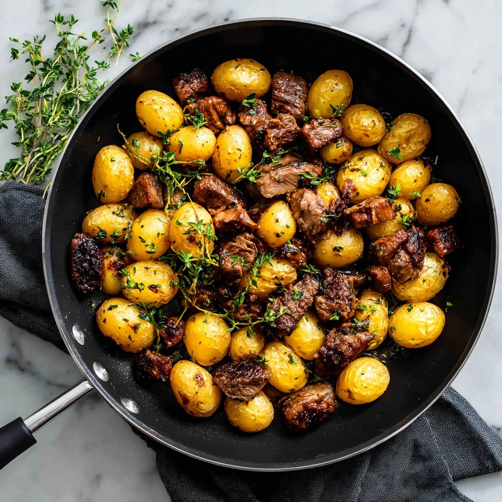 Steak Bites with Garlic Parmesan Gnocchi Recipe - Recipe Image