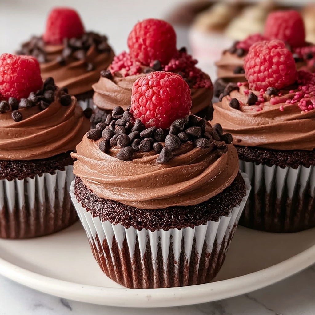 Decadent Raspberry Chocolate Lava Cupcakes Recipe - Recipe Image
