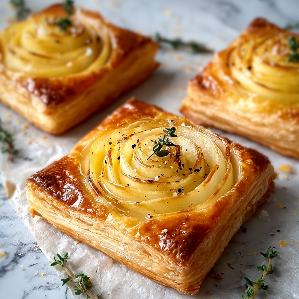 Camembert & Potato Puff Pastry Bites with Honey Recipe - Recipe Image