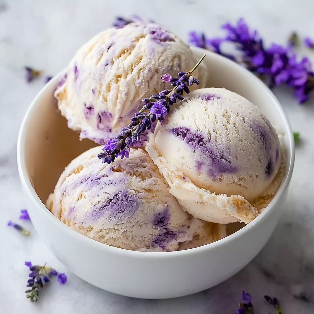 Honey Lavender Ice Cream Recipe - Recipe Image