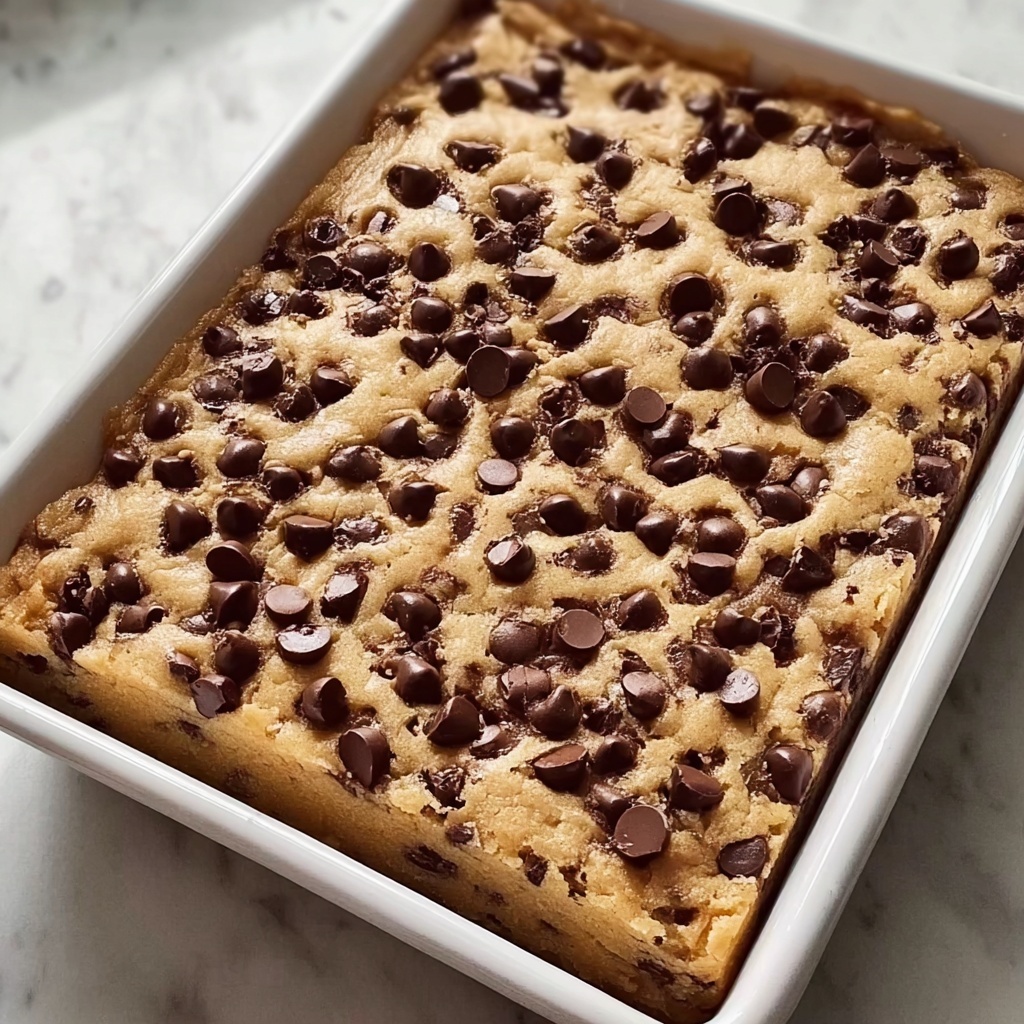 Chocolate Chip Cake Mix Cookie Bars Recipe - Recipe Image