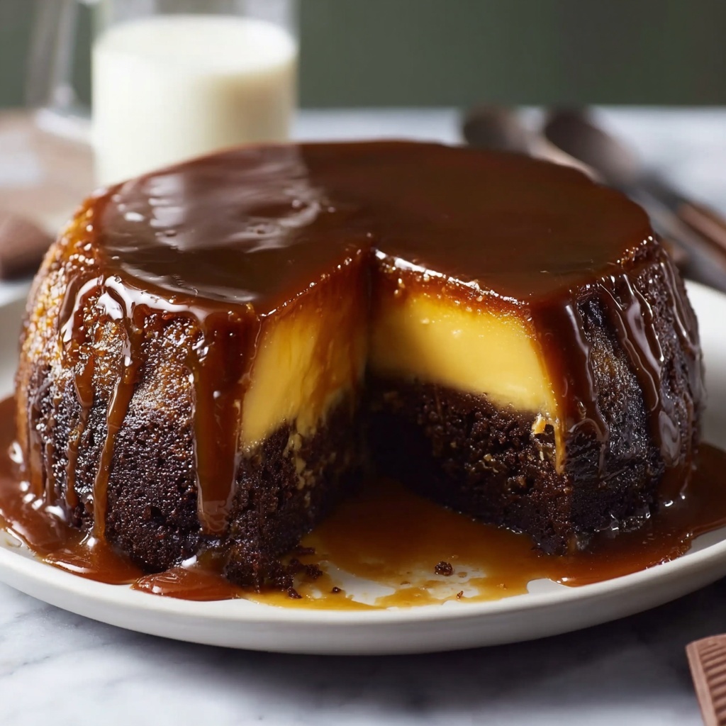 The Sweetest Twist: Magic Melt Chocoflan Recipe - Recipe Image