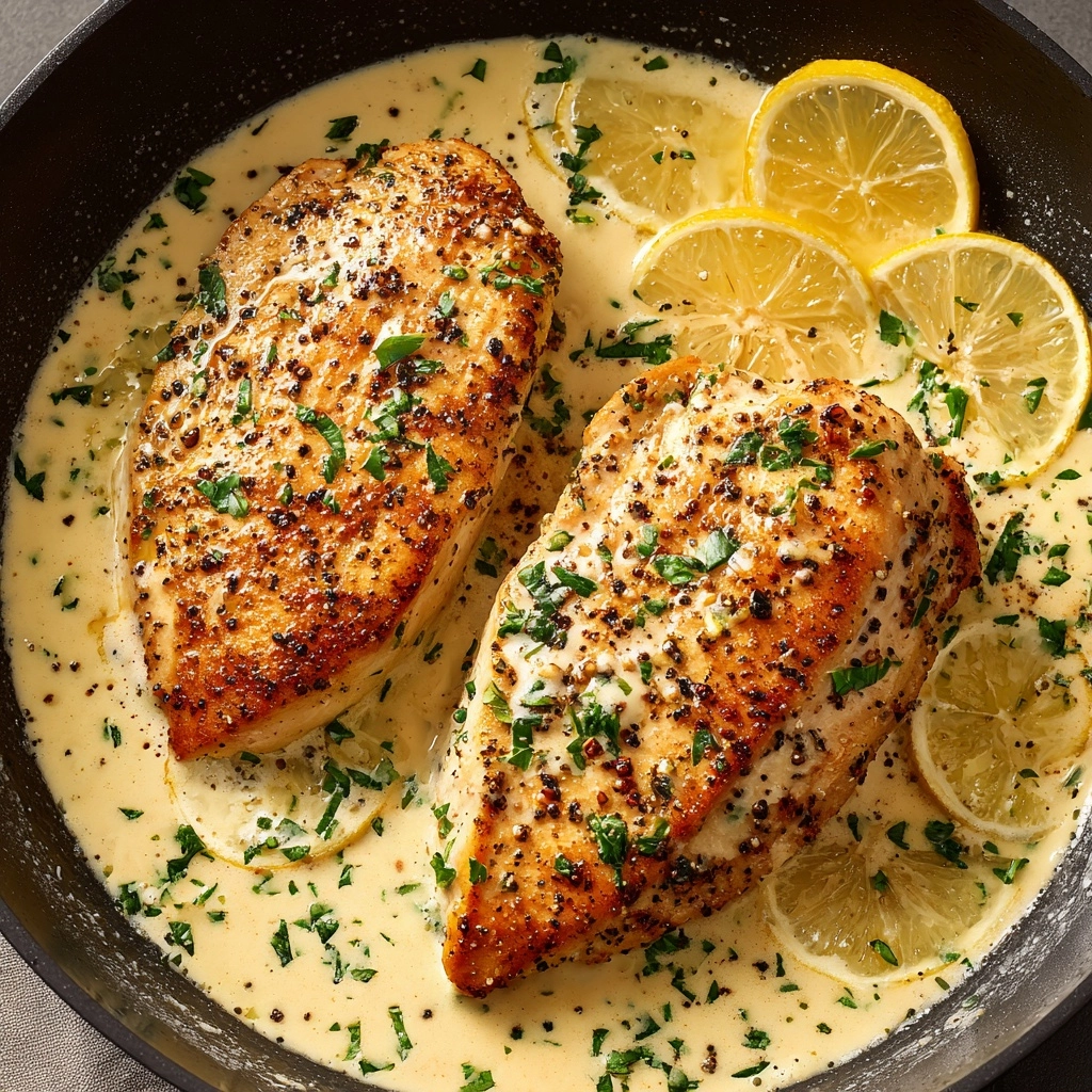 Creamy Lemon Parmesan Chicken Recipe - Recipe Image