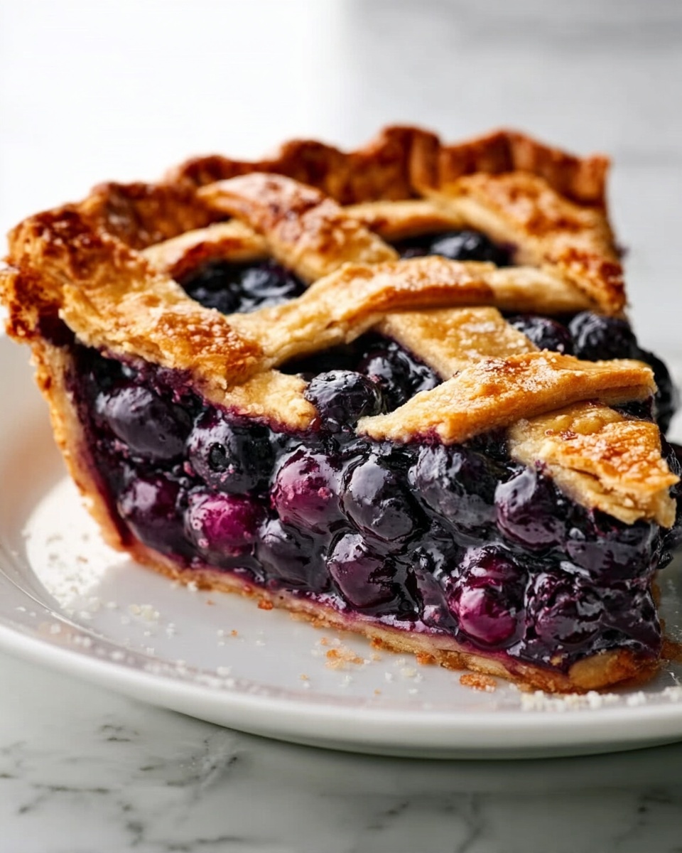 The Best Blueberry Pie: Sweet & Creamy Perfection Recipe - Recipe Image