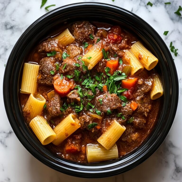 Creamy Slow Cooker Beef Pasta Recipe