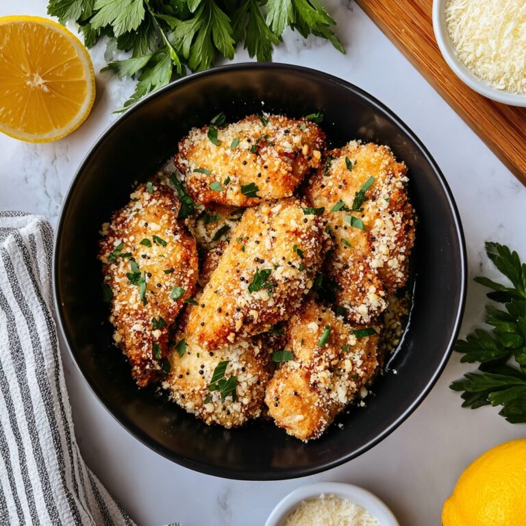 Lemon Garlic Parmesan Chicken Tenders Recipe