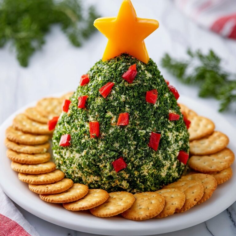 Christmas Tree Cheese Ball Recipe