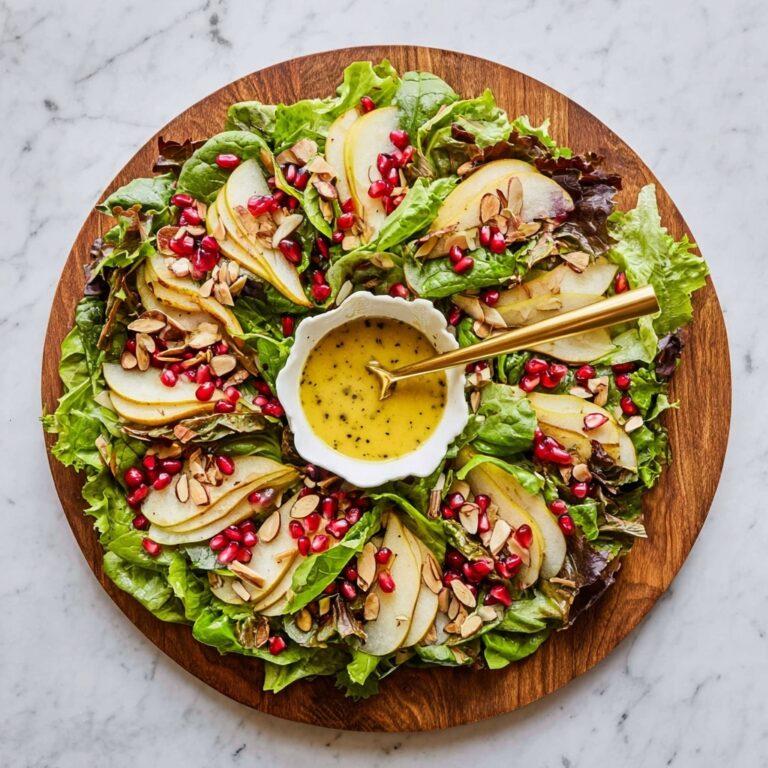 Christmas Salad with Pears, Pomegranate, and Almonds Recipe