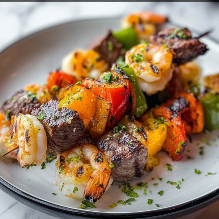 Grilled Steak & Shrimp Kabobs Recipe