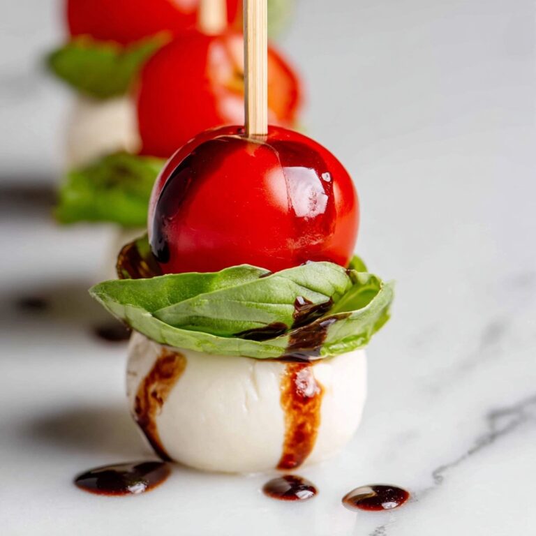 Caprese Salad Skewers Appetizer Recipe