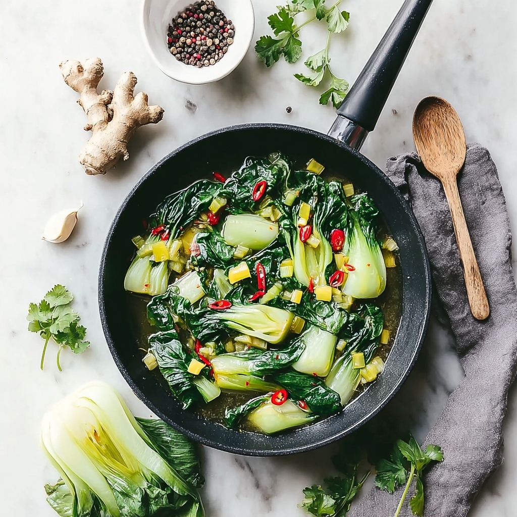 Quick Bok Choy with Garlic and Ginger Recipe - Recipe Image