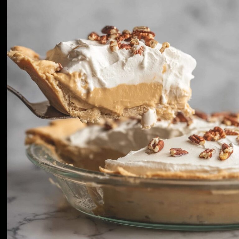 Butterscotch Pie with Whipped Cream and Honey Roasted Pecans Recipe