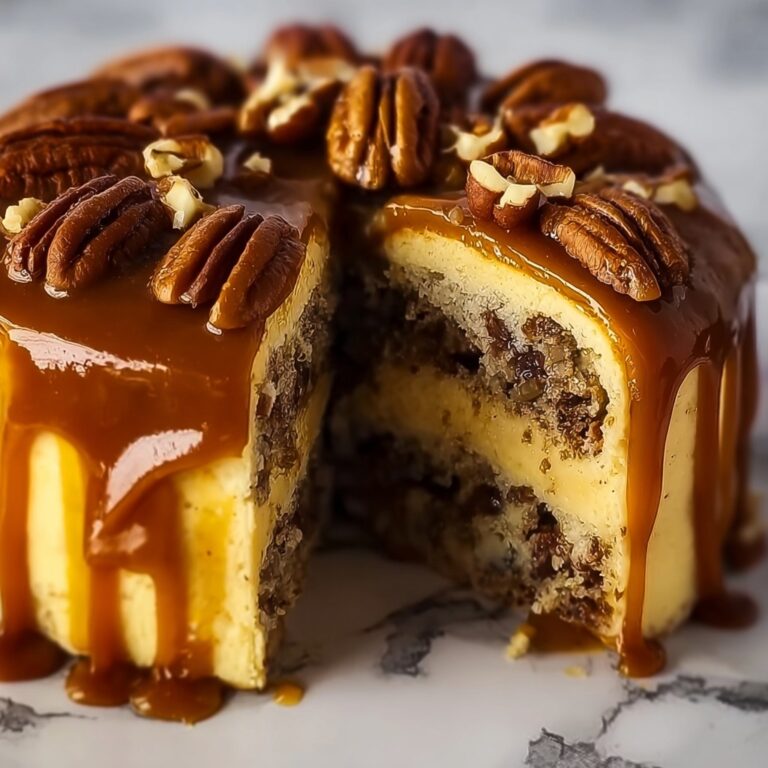 Christmas Pecan Caramel Cinnamon Roll Cake Recipe