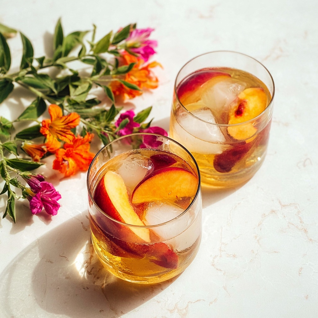 Peach and Raspberry Sangria Recipe - Recipe Image