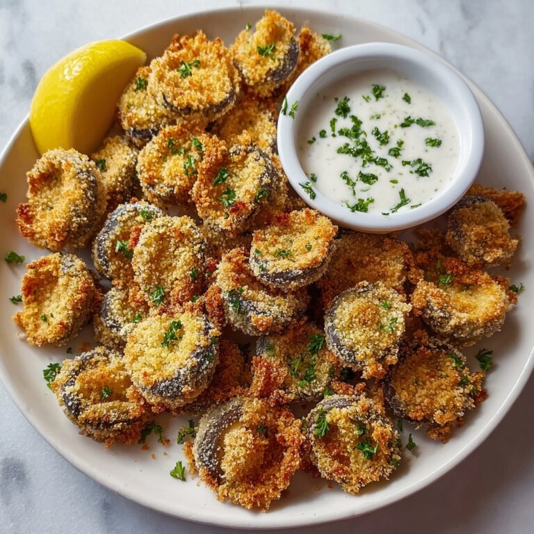 Christmas Fried Sliced Mushrooms with Ranch Recipe