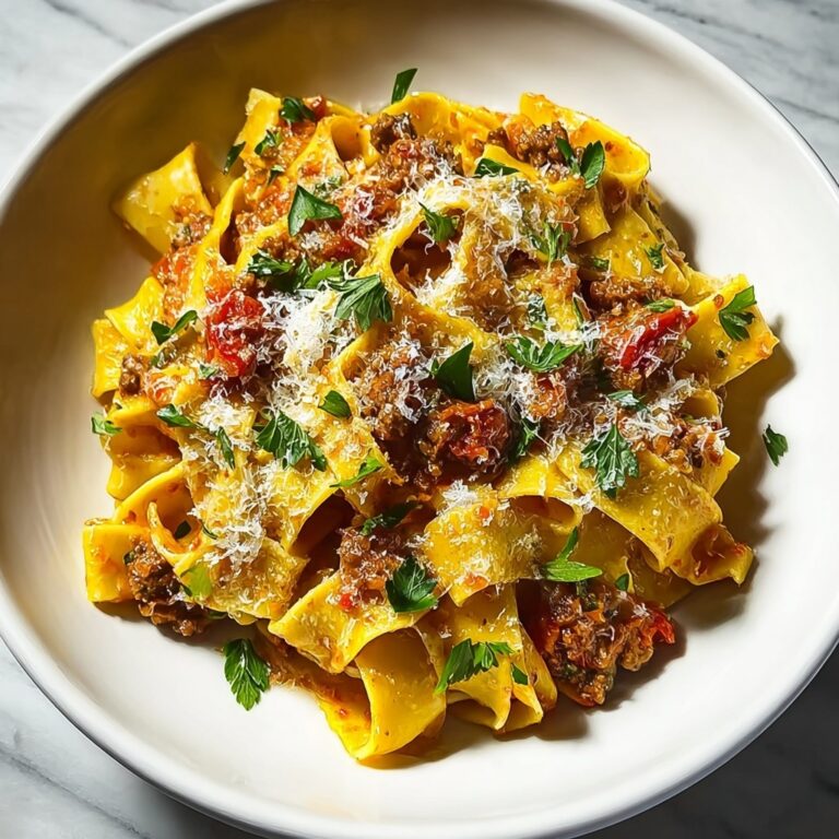 Creamy Calabrian Chili Pappardelle with Sausage & Fennel Recipe