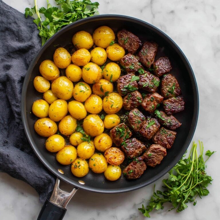 Steak Bites with Garlic Parmesan Gnocchi Recipe