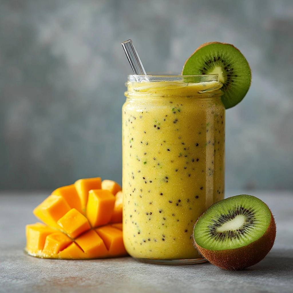 Mango Kiwi Smoothie Recipe - Recipe Image