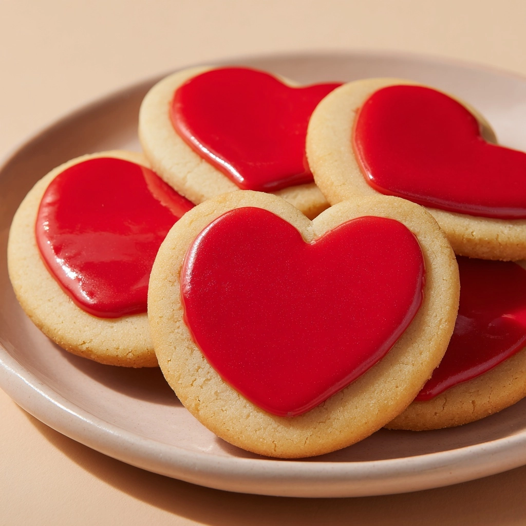 Slice and Bake Heart Cookies Recipe - Recipe Image