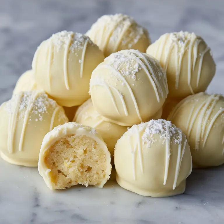 White Chocolate Lemon Truffles Recipe