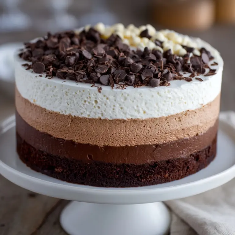 Tuxedo Cake: A Triple Chocolate Mousse Delight Recipe