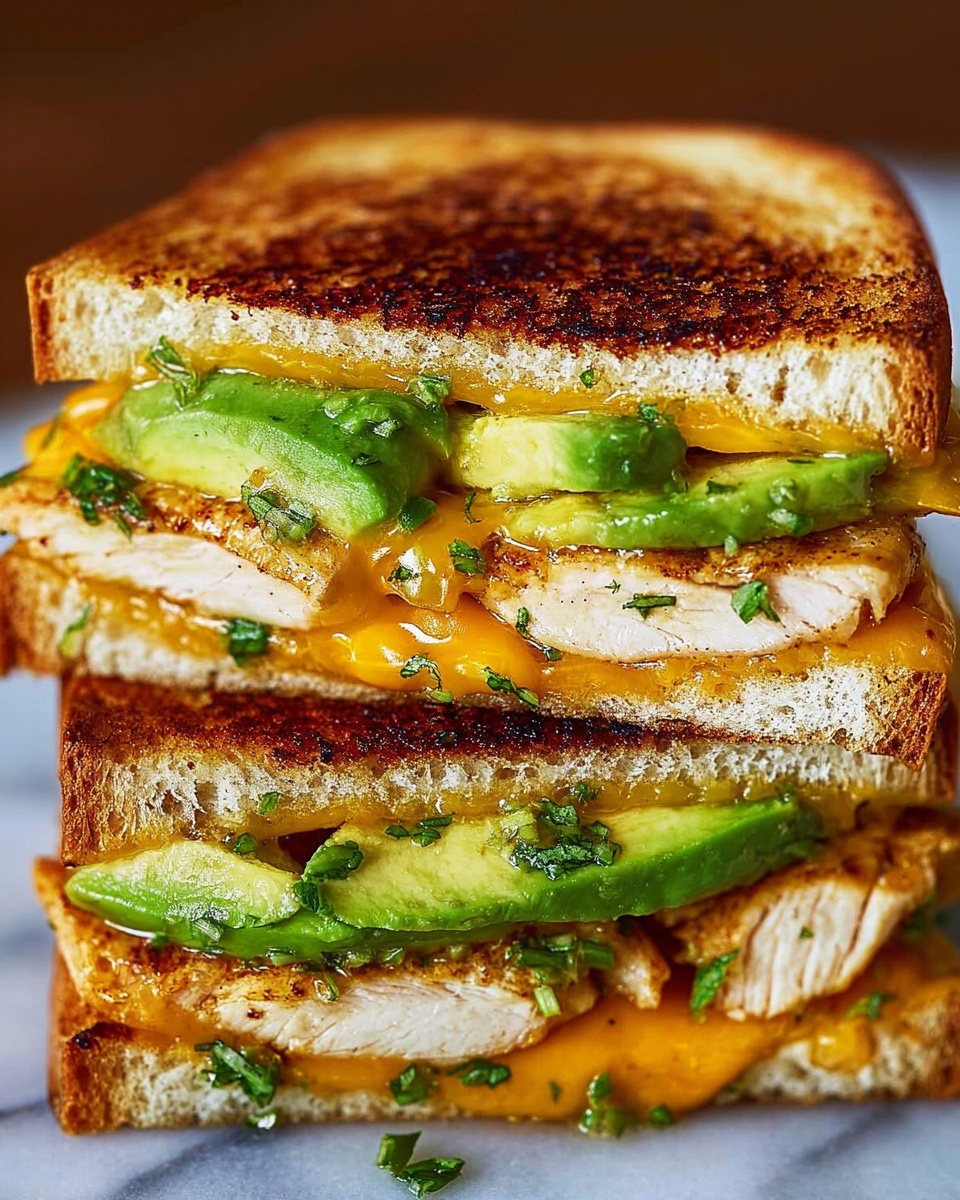 Chicken Avocado Melt Sandwich Recipe - Recipe Image
