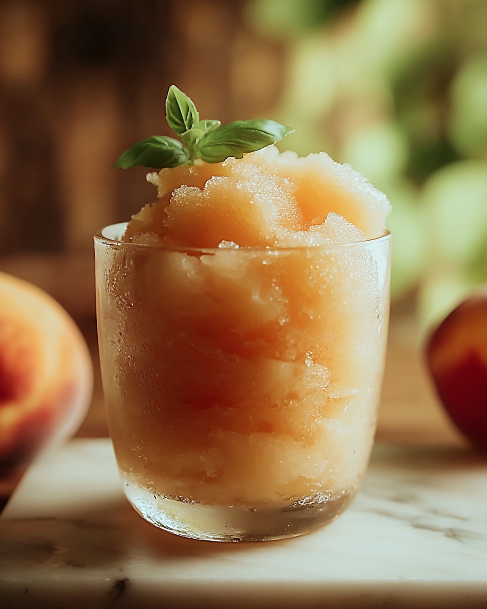Frozen Peach Lemonade Slush Recipe - Recipe Image