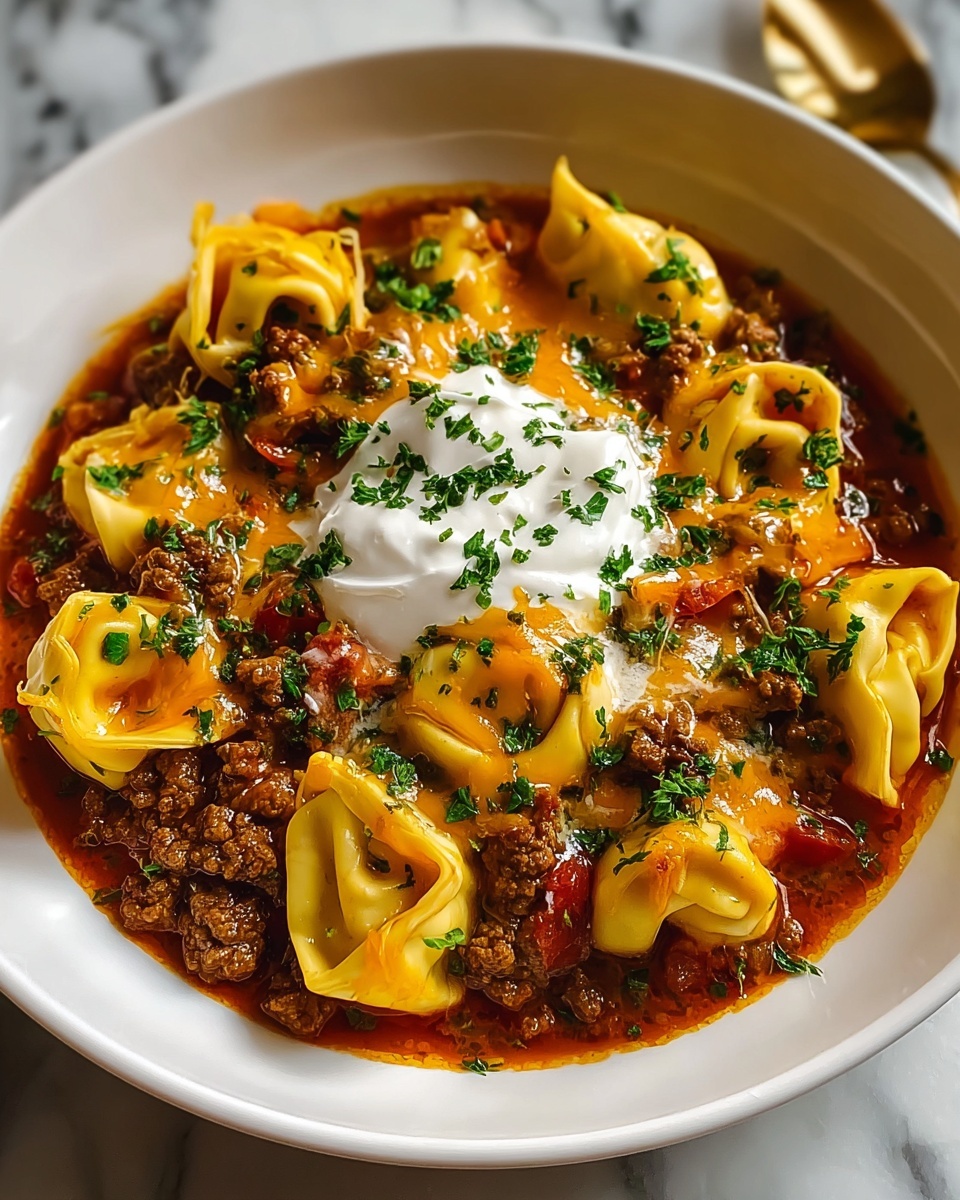 Cheesy Beef Enchiladas Tortellini Recipe - Recipe Image