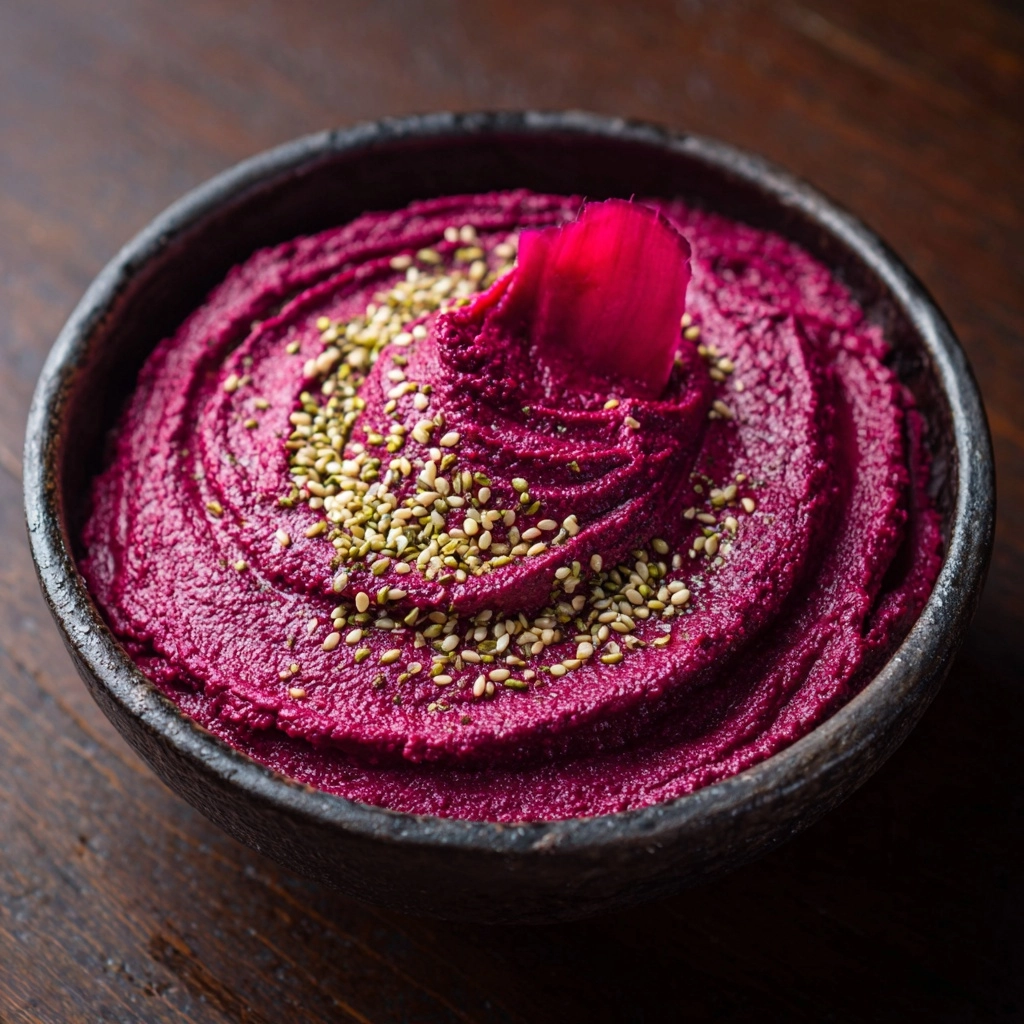 Roasted Beetroot Hummus Recipe - Recipe Image