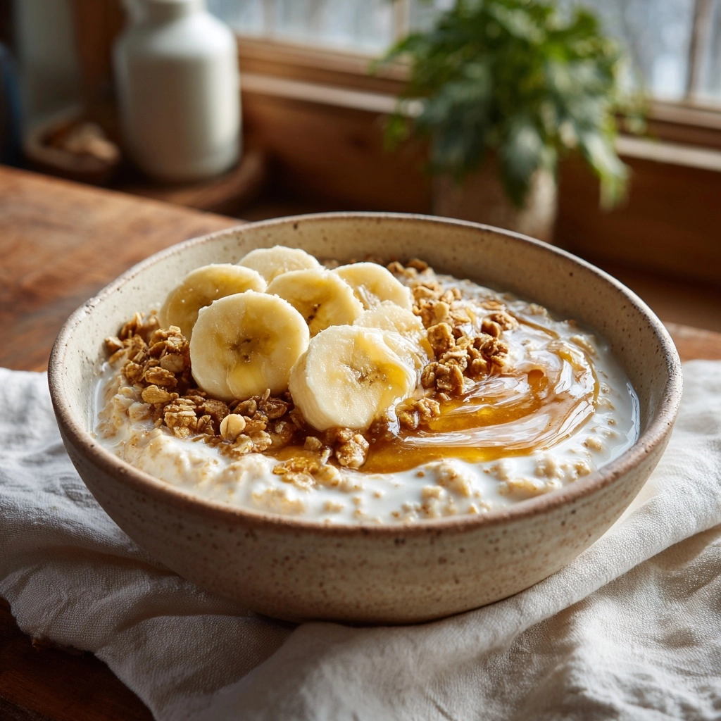 Creamy Whipped Banana Oatmeal Recipe - Recipe Image
