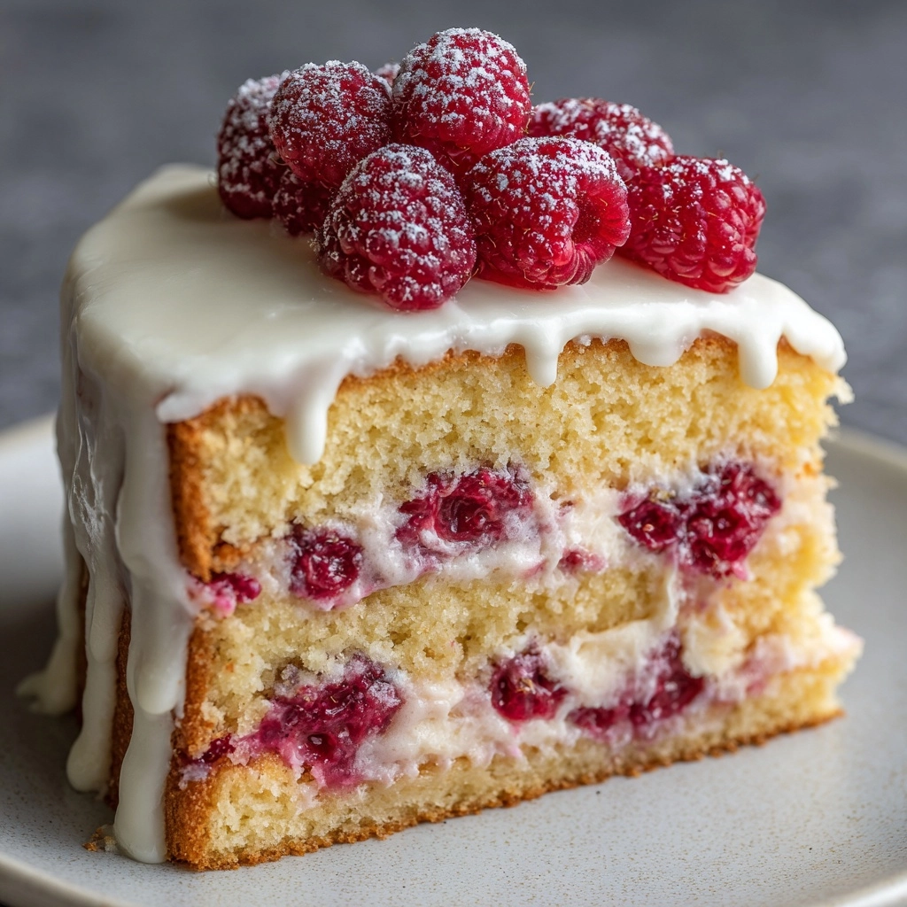 White Chocolate Raspberry Dream Cake Recipe - Recipe Image