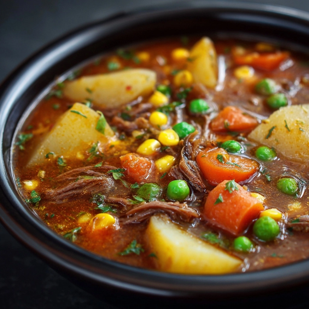 Mom’s Old Fashioned Vegetable Beef Soup Recipe - Recipe Image